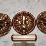Suporti francezi vintage pentru prosoape baie in stil baroc
